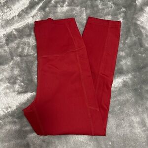 EUC Zyia Red Pocket Brilliant Capri sz 6-8